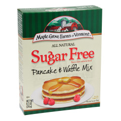 MAPLE GROVE FARMS ALL NATURAL SUGAR FREE PANCAKE AND WAFFLE MIX 8.5 OZ BOX