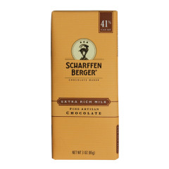 SCHARFFEN BERGER 41% CACAO EXTRA RICH MILK CHOCOLATE 3 OZ BAR *SF DC ONLY*