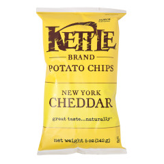 KETTLE NEW YORK CHEDDAR POTATO CHIPS 5 OZ BAG