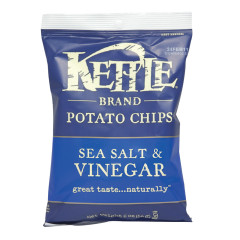 KETTLE SEA SALT AND VINEGAR POTATO CHIPS 2 OZ BAG