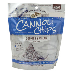 GOLDEN CANNOLI COOKIES AND CREAM CANNOLI CHIPS 5.1 OZ POUCH
