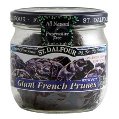 ST. DALFOUR GIANT FRENCH PRUNES WITH PITS 7 OZ JAR