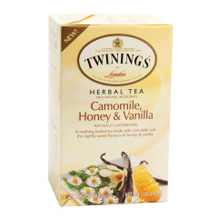 TWININGS CAMOMILE HONEY AND VANILLA TEA 20 CT BOX