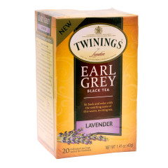 TWININGS EARL GREY LAVENDER BLACK TEA 20 CT BOX