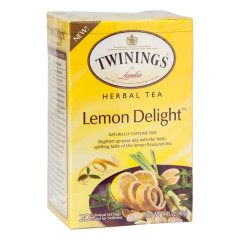 TWININGS LEMON DELIGHT HERBAL TEA 20 CT BOX