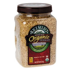 TEXMATI ORGANIC BROWN RICE 32 OZ JAR