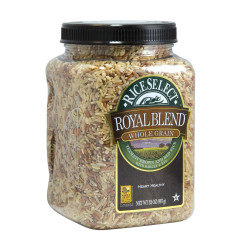 TEXMATI WHOLE GRAIN BROWN & RED RICE ROYAL BLEND 28 OZ JAR