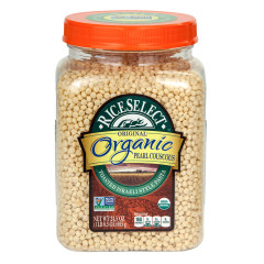 TEXMATI ORGANIC PEARL COUSCOUS 24.5 OZ JAR