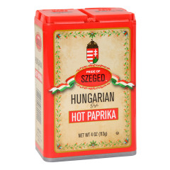 SZEGED HOT HUNGARIAN PAPRIKA 4 OZ TIN