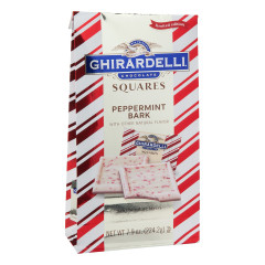 GHIRARDELLI PEPPERMINT BARK SQUARES 7.9 OZ BAG