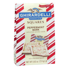 GHIRARDELLI PEPPERMINT BARK SQUARES 0.83 OZ BAG