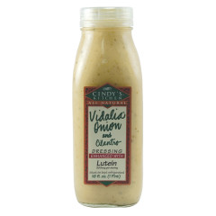 CINDY'S VIDALIA ONION AND CILANTRO DRESSING 16 OZ BOTTLE