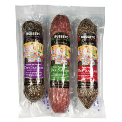 BUSSETO ASSORTED DRY SALAMI PACK 8 OZ