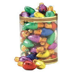 MADELAINE MILK CHOCOLATE FOILED CHRISTMAS LIGHTS 0.5 OZ