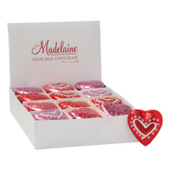 MADELAINE VALENTINE CHOCOLATE FLOWER HEART 0.5 OZ