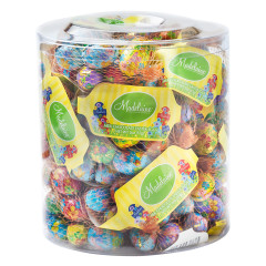 MADELAINE MILK CHOCOLATE FOILED EASTER EGGS 2 OZ MESH BAG