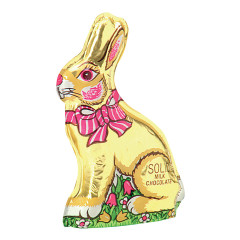 MADELAINE SOLID MILK CHOCOLATE FOILED SITTING RABBIT 2.5 OZ