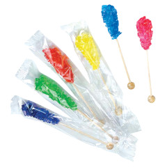 ROSES BRANDS ASSORTED WRAPPED ROCK CANDY STICKS