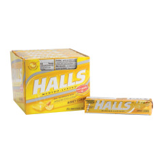 HALLS HONEY LEMON COUGH DROPS