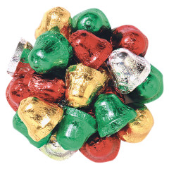 MADELAINE MILK CHOCOLATE FOILED CHRISTMAS BELLS