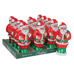 MADELAINE MILK CHOCOLATE FOILED SOLID SANTA 6 OZ