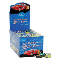 MADELAINE MINI MILK CHOCOLATE FOILED CARS 0.5 OZ