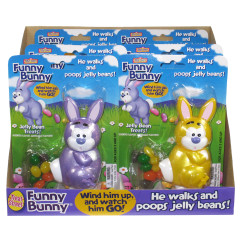 FUNNY BUNNY WIND UP 0.74 OZ CANDY DISPENSER