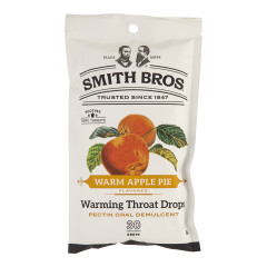 SMITH BROS THROAT DROPS WARM APPLE PIE 4 OZ PEG BAG