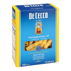 DE CECCO TORTIGLIONI PASTA 16 OZ BOX # 23