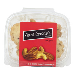 AUNT GUSSIE'S PECAN MELTAWAYS 7 OZ TUB