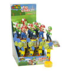 SUPER MARIO LIGHT UP FAN WITH CANDY 0.35 OZ