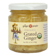 GINGER PEOPLE ORGANIC GRATED GINGER 6.7 OZ JAR