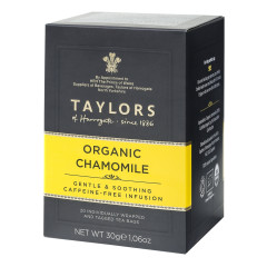 TAYLORS OF HARROGATE ORGANIC CHAMOMILE TEA 20 CT BOX