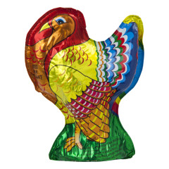 MADELAINE MILK CHOCOLATE FOILED SOLID TURKEY 6 OZ