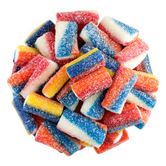 SOUR RAINBOW FILLED LICORICE BROADWAY STICKS