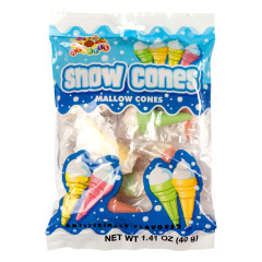 SNOW CONES MALLOW CONES 1.41 OZ PEG BAG