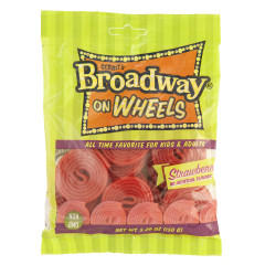 GERRIT'S BROADWAY ON WHEELS STRAWBERRY LICORICE 5.29 OZ PEG BAG