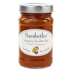 SARABETH'S PEACH APRICOT PRESERVES 18 OZ JAR