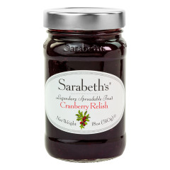 SARABETH'S CRANBERRY RELISH PRESERVES 18 OZ JAR