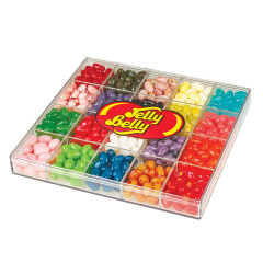 JELLY BELLY 20 FLAVOR 10 OZ CLEAR BOX