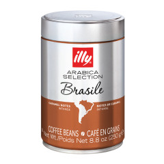 ILLY WHOLE BEAN BRASILE ARABICA SELECTION COFFEE 8.8 OZ