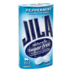 JILA SUGAR FREE PEPPERMINT MINTS TIN 1.2 OZ