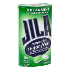 JILA SUGAR FREE SPEARMINT MINTS TIN 1.2 OZ