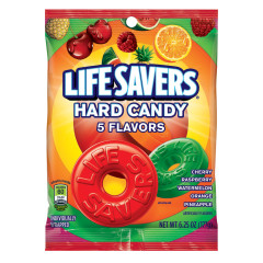 LIFESAVERS 5 FLAVOR 6.25 OZ PEG BAG