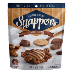 SNAPPERS MILK CHOCOLATE PEANUT BUTTER 6 OZ POUCH