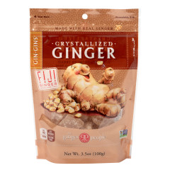 GINGER PEOPLE CRYSTALIZED GINGER CANDY 3.5 OZ POUCH