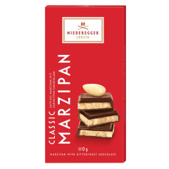 NIEDEREGGER CLASSIC BITTERSWEET MARZIPAN 3.88 OZ BAR