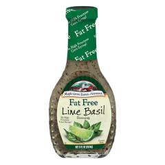 MAPLE GROVE FAT FREE DRESSING LIME BASIL VINAIGRETTE 8 OZ BOTTLE
