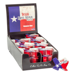 TEXAS LONE STAR FLAG TEXAS SHAPE MINTS TIN