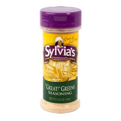 SYLVIA'S GREAT GREENS SEASONING 5.25 OZ SHAKER